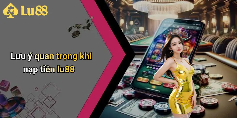 Lưu ý quan trọng khi nạp tiền lu88